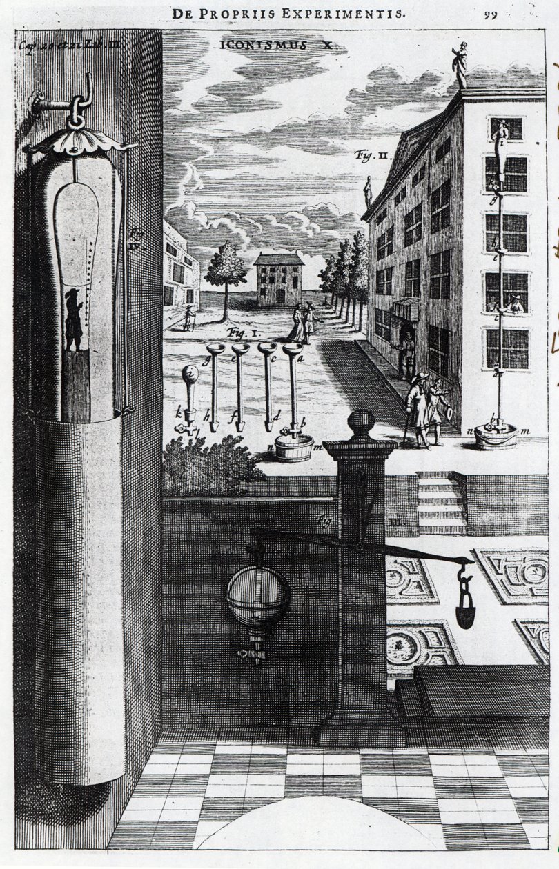 Robert Boyles tervei és ötletei a vákuumszivattyúhoz 1669-ben jelentek meg alkotó: English School