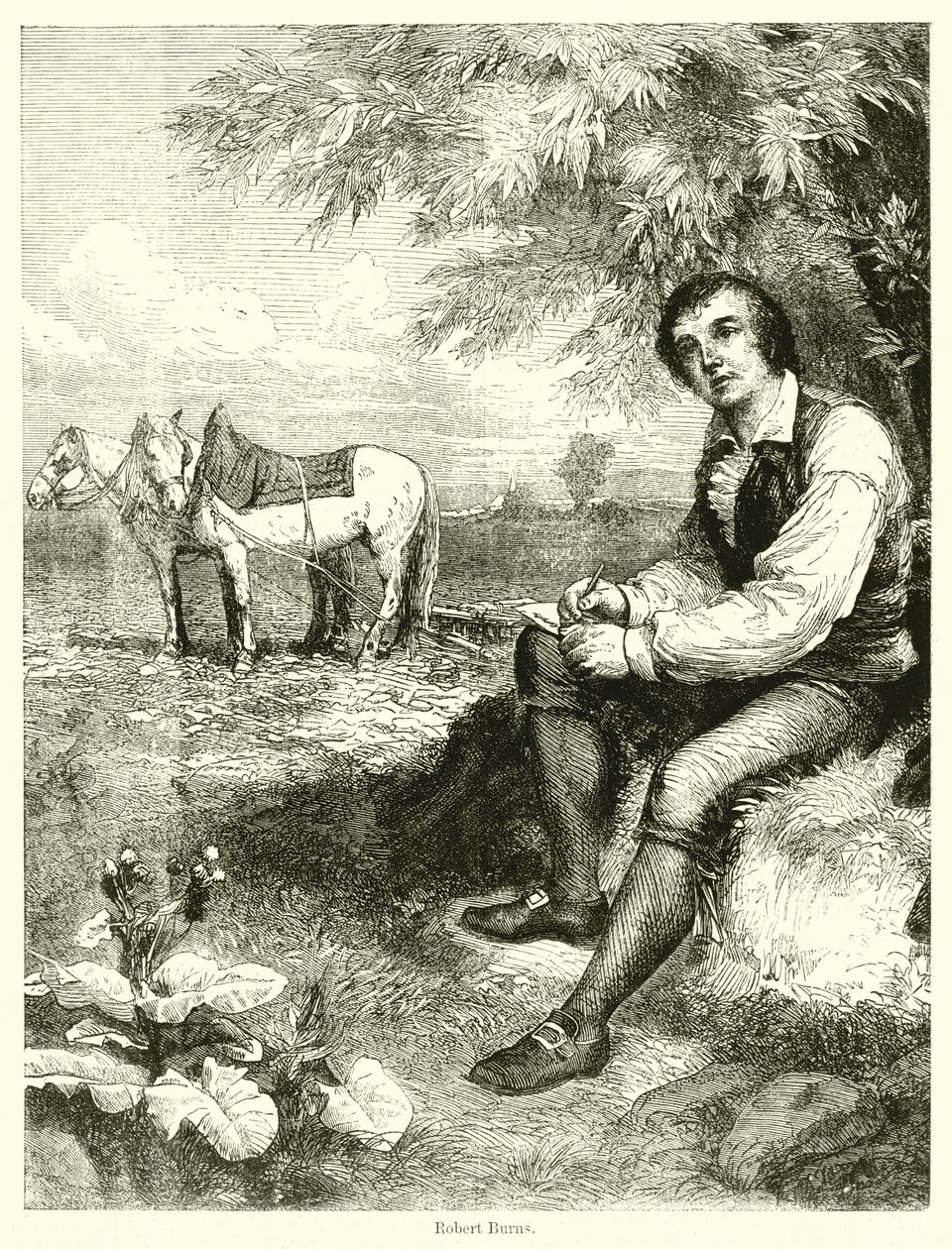 Robert Burns (metszet) alkotó: English School