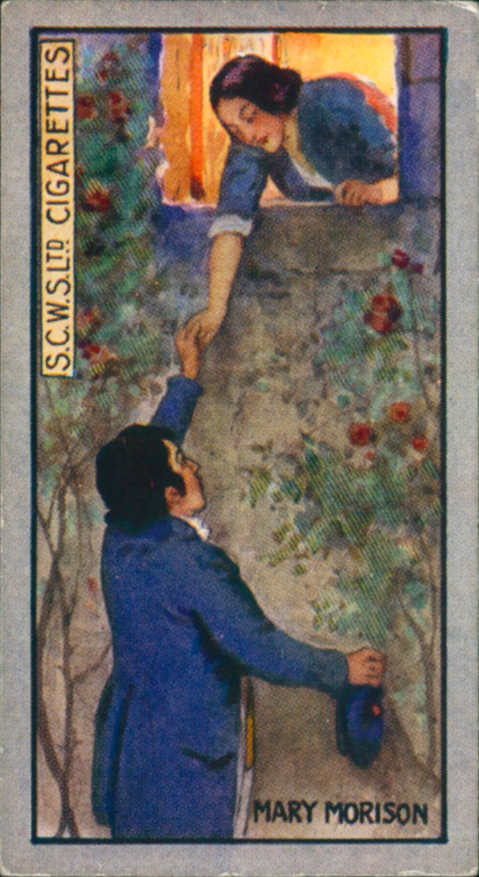 Robert Burns: Mary Morison (színes litográfia) alkotó: English School