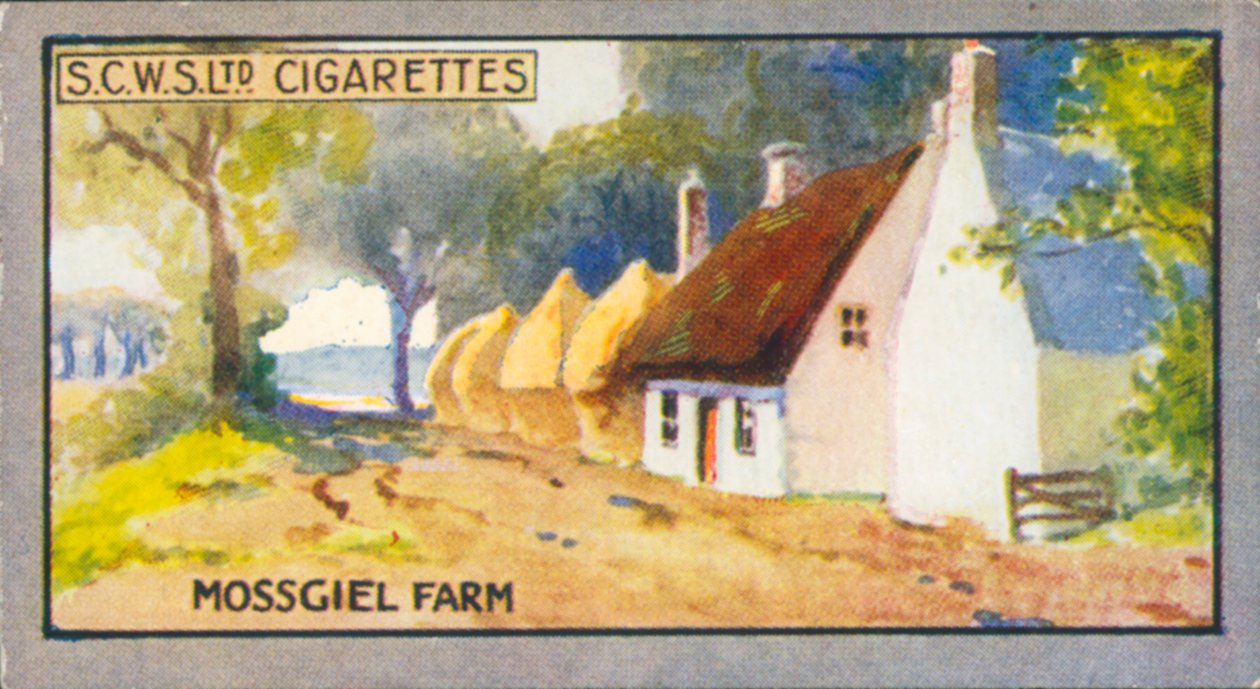 Robert Burns: Burns: Mossgiel Farm (színes litográfia) alkotó: English School