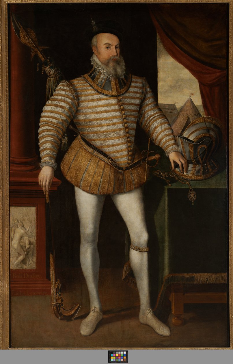 Robert Dudley, Leicester grófja, 1532-88 körül (olaj, vászon) alkotó: English School