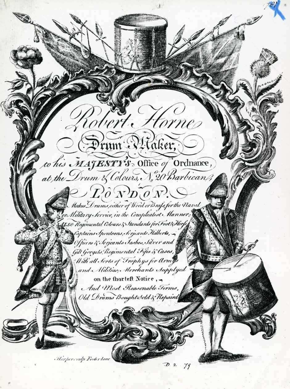 Robert Horne, dobkészítő (metszet) alkotó: English School
