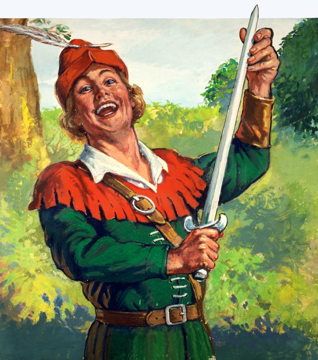 Robin Hood (gouache, papír) alkotó: English School