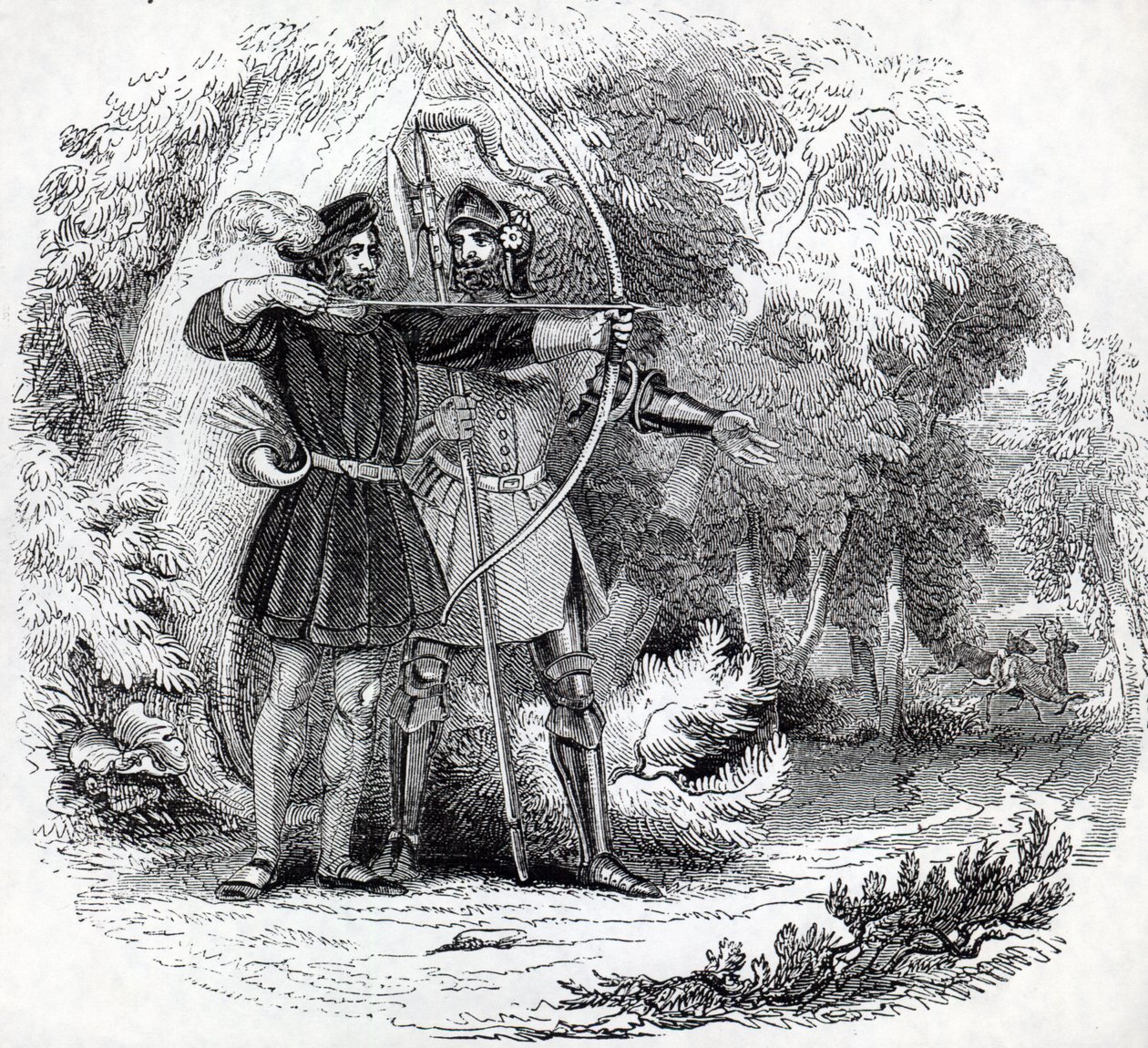 Robin Hood és Little John alkotó: English School