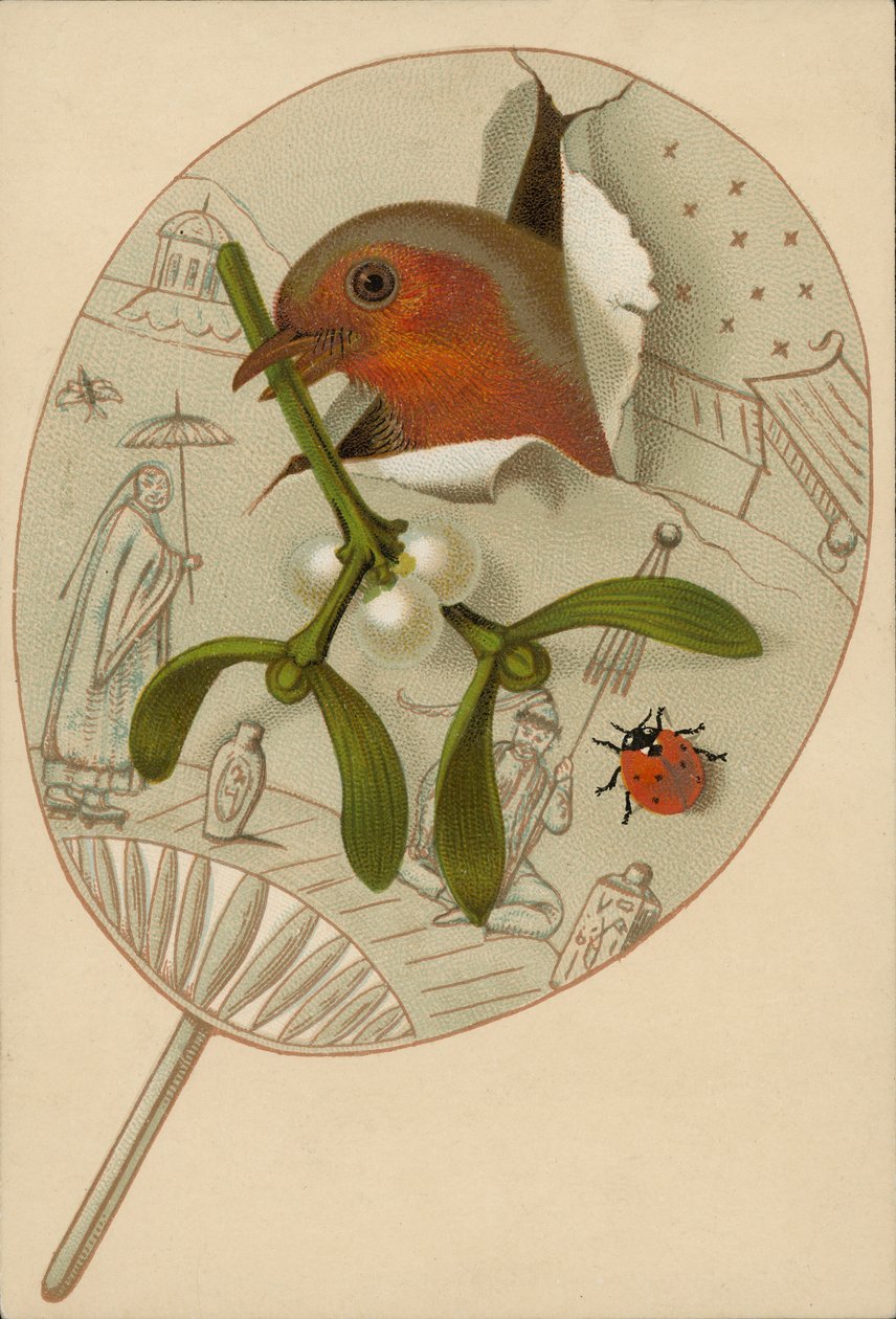 Robin és fagyöngy (chromolitho) alkotó: English School