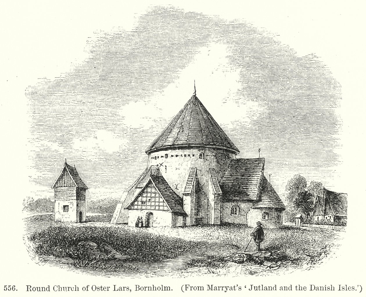 Oster Lars kerek temploma, Bornholm (metszet) alkotó: English School