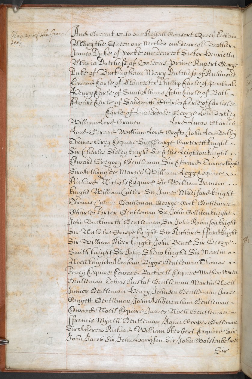 Királyi Charta az Afrikába kereskedő Royal English Merchant Adventurers Company számára alkotó: English School