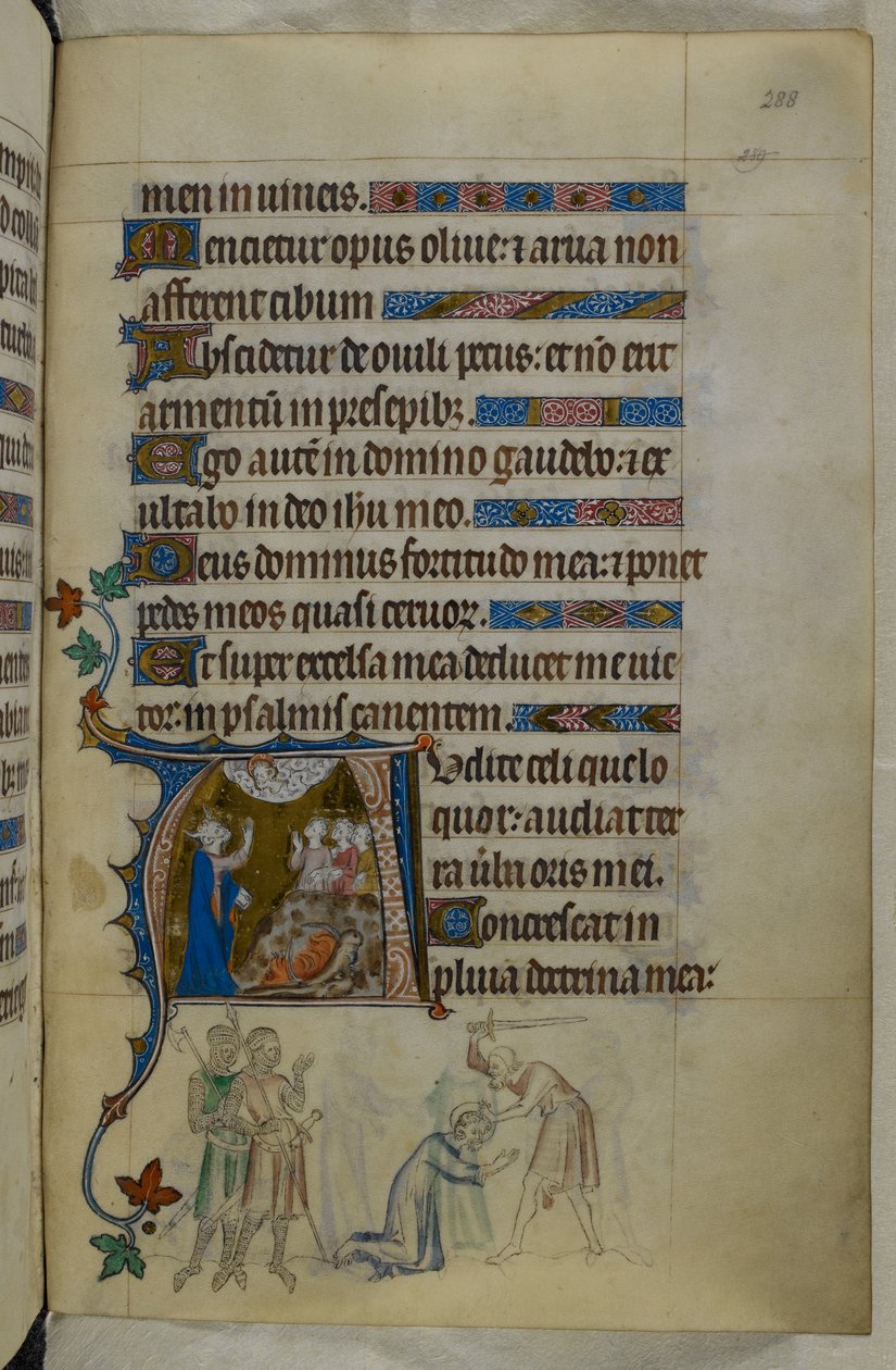 Royal MS 2 B VII f.288r, The Queen Mary Psalter, c.1310-20 (vellum) alkotó: English School