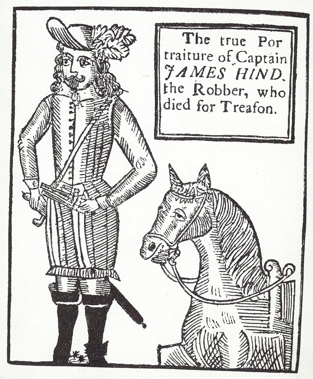 A royalista országúti vezető James Hind (metszet) alkotó: English School