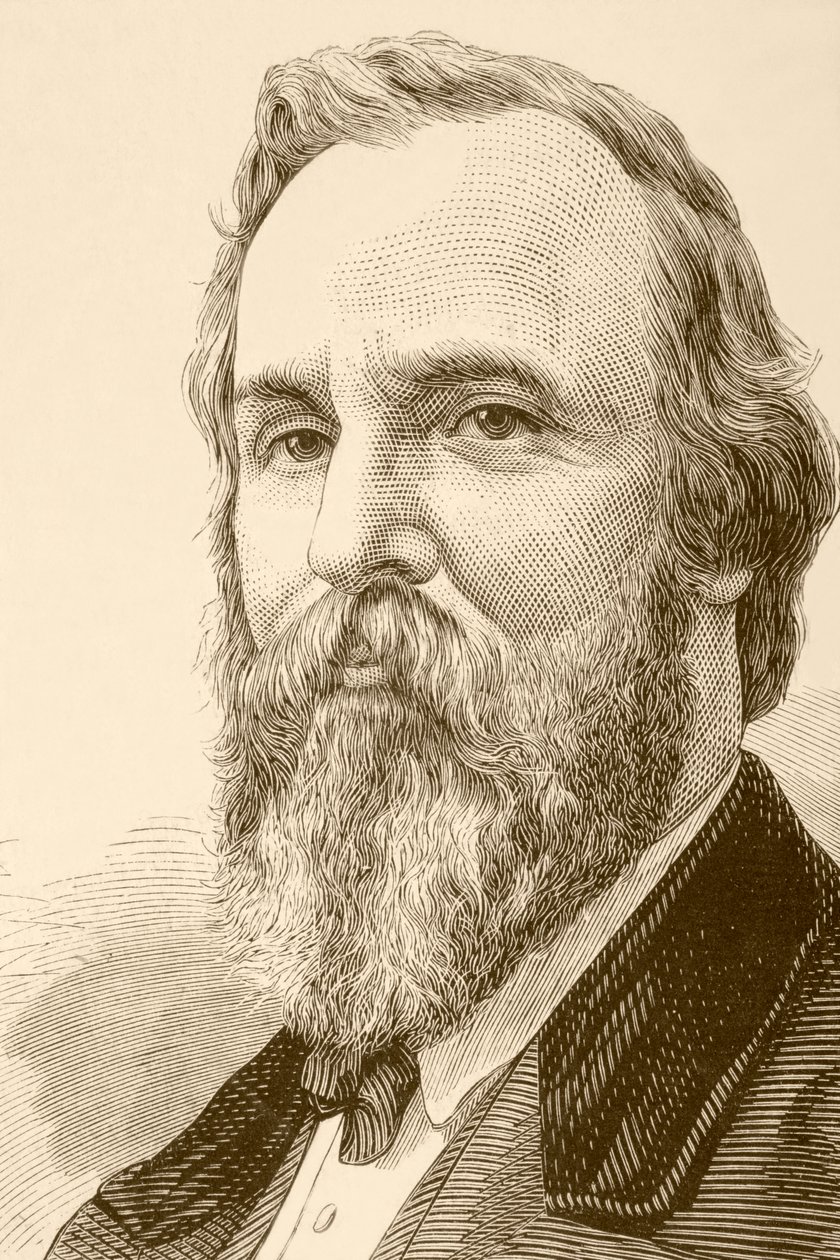 Rutherford Birchard Hayes (litho) alkotó: English School