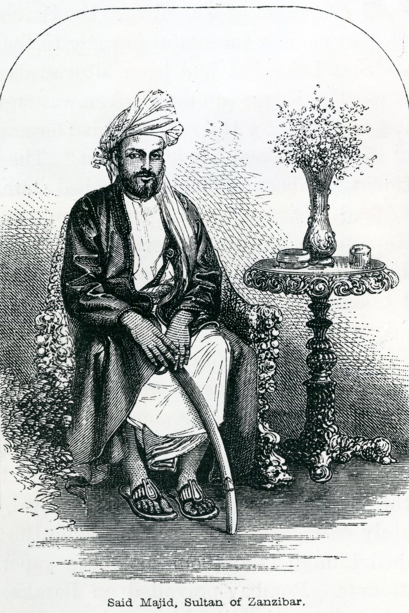Said Majid, Zanzibár szultána (metszet) alkotó: English School