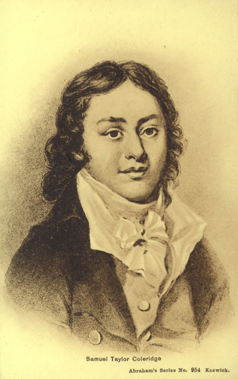 Samuel Taylor Coleridge (1772-1834), angol költő (litho) alkotó: English School