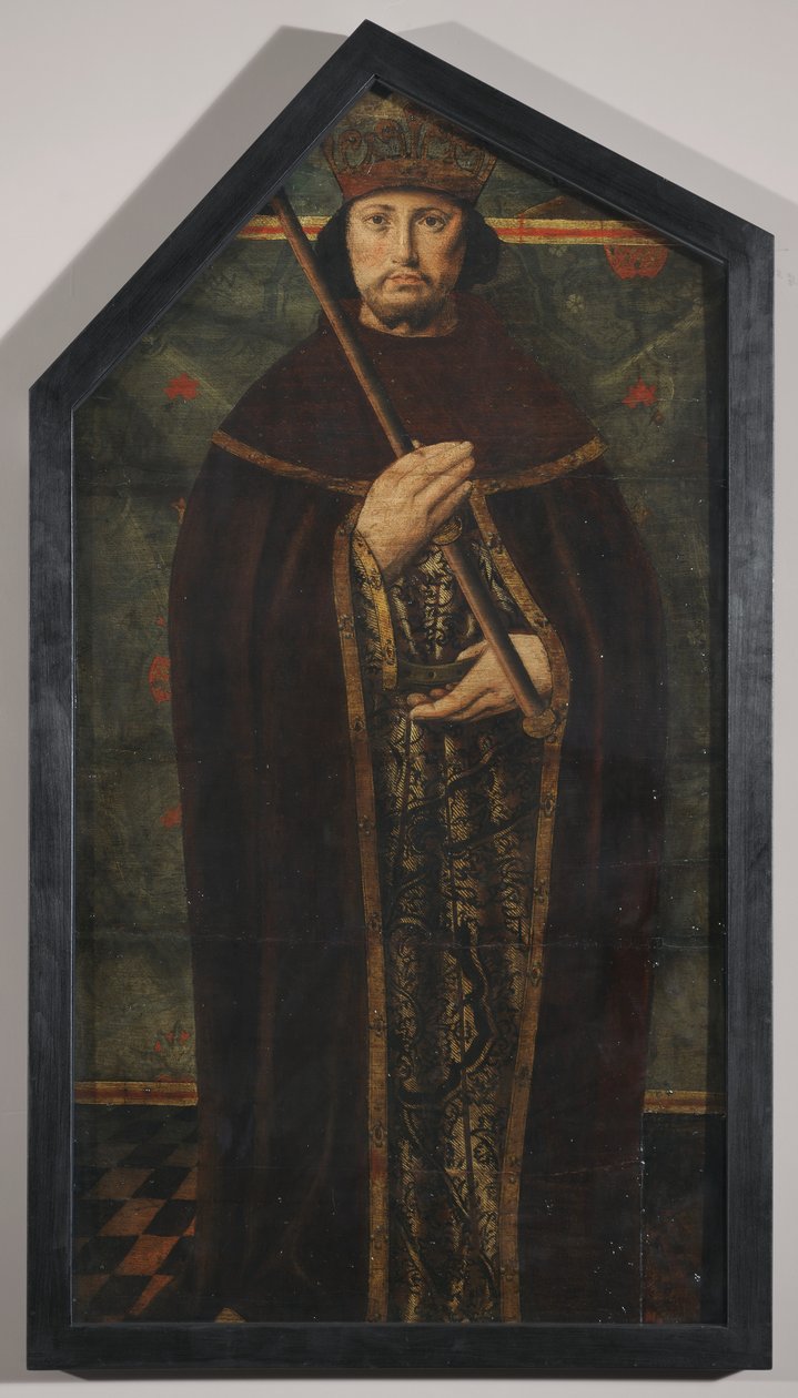 Saxon King, 1515 körül (olaj, tölgyfa panelek) alkotó: English School