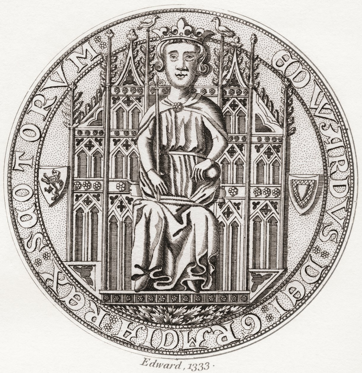 Edward Balliol pecsétje, c. 1283-1367. alkotó: English School