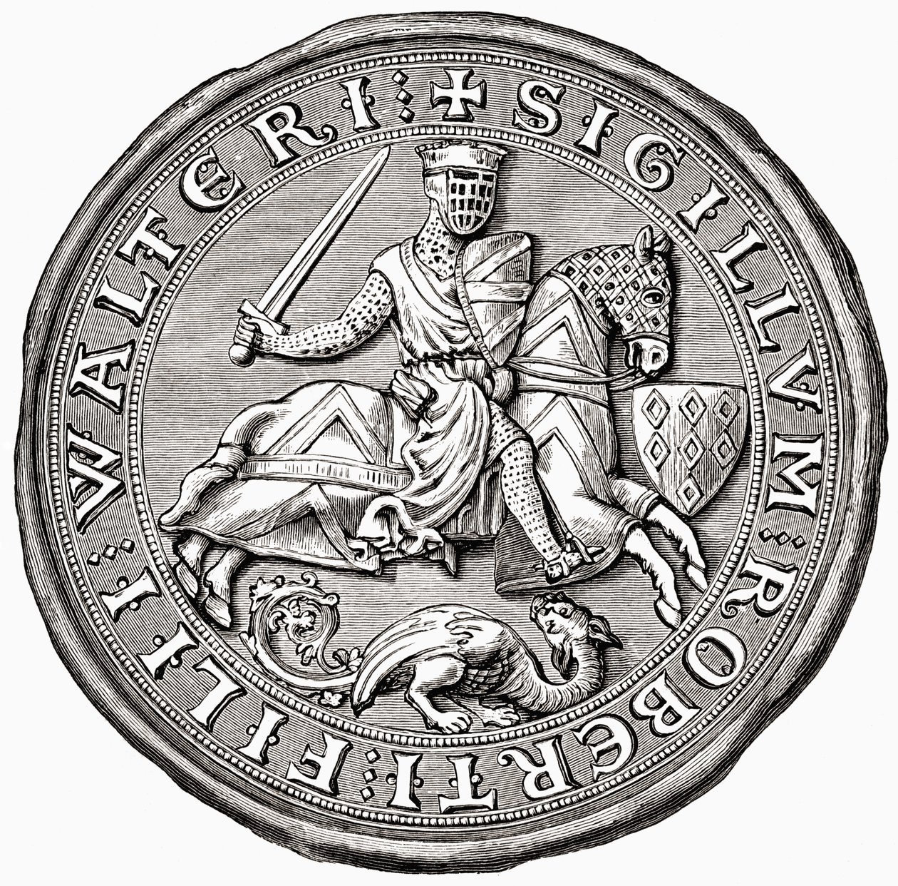 Robert Fitzwalter pecsétje, J. R. Greentől: Az angol nép rövid története, 1893. alkotó: English School