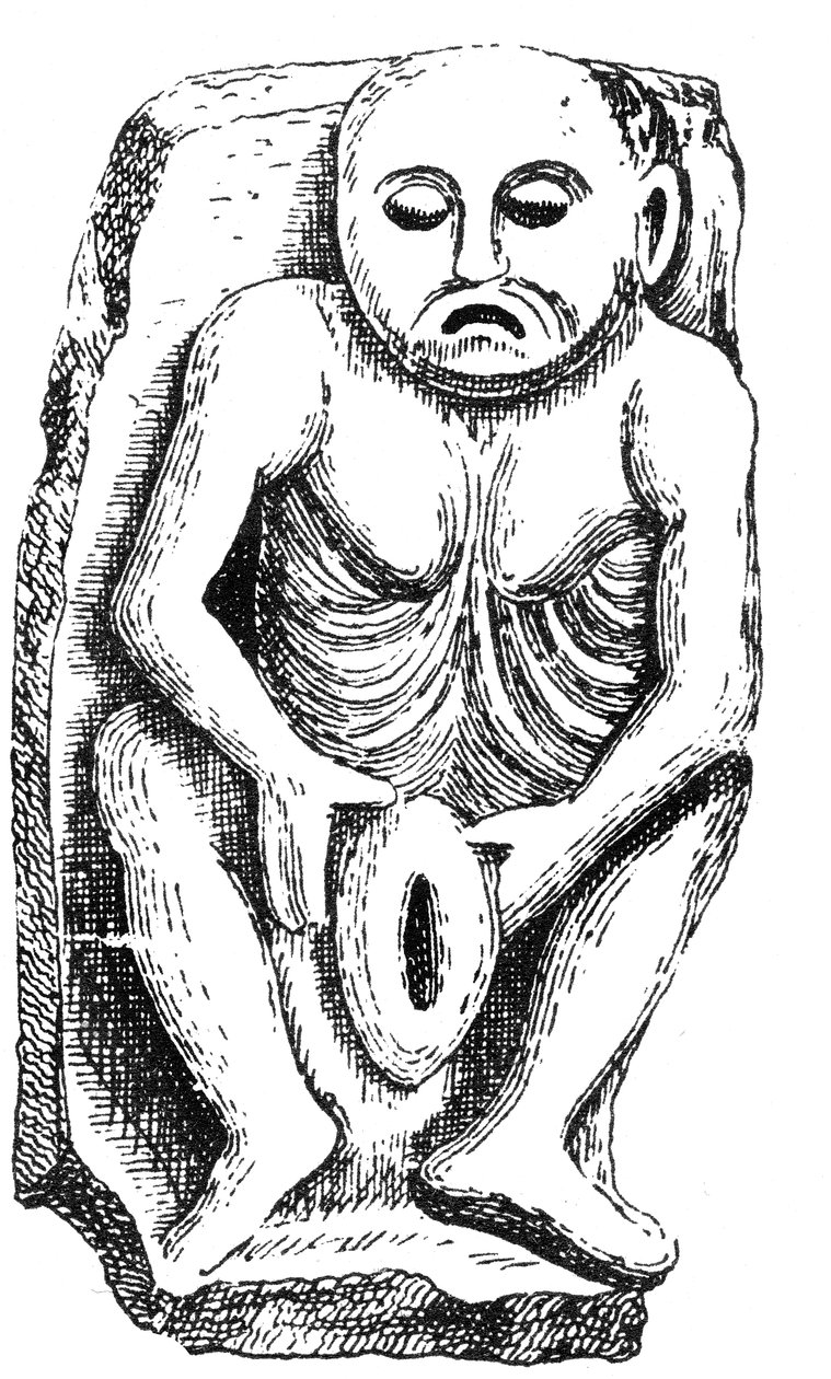 Sheela-na-Gig, az írországi Cavan megyei templomból alkotó: English School