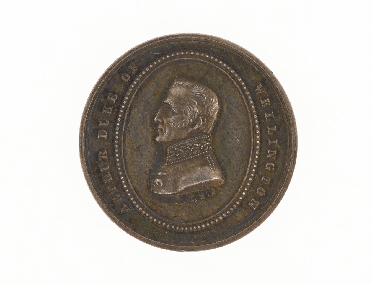 Ezüstérem Wellington hercegének 1852-es halálának emlékére alkotó: English School