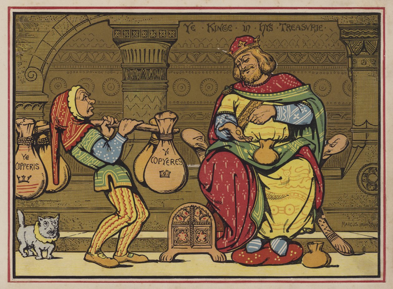 Sing A Song Of Sixpence (színes litográfia) alkotó: English School