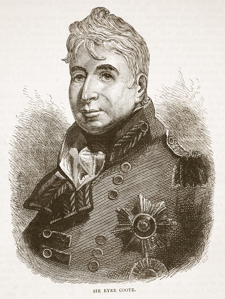 Sir Eyre Coote, illusztráció a Cassells Illustrated History of India-ból, James Grant, pub. 1879 alkotó: English School