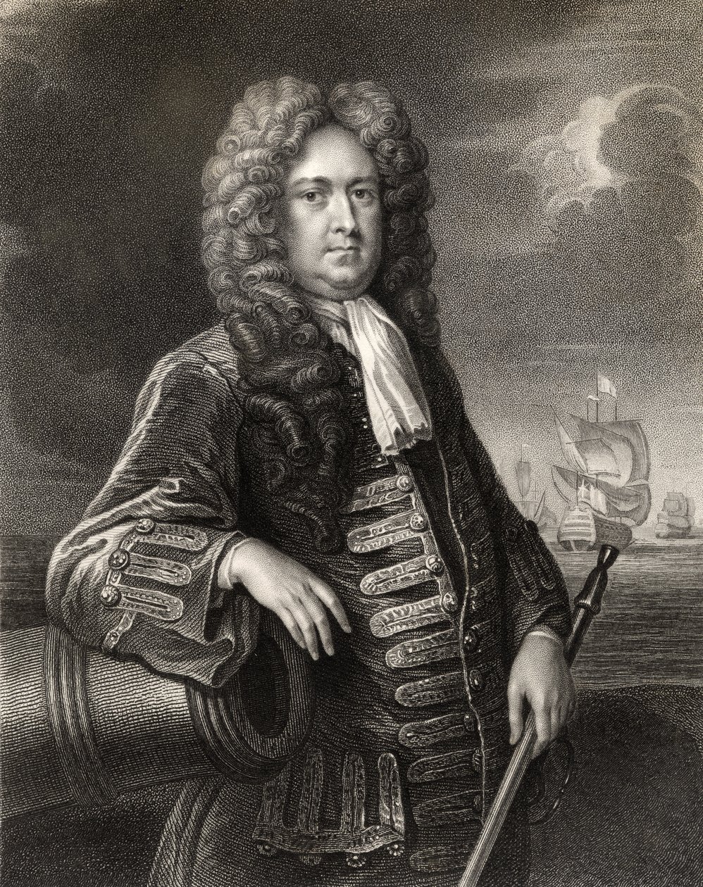 Sir George Rooke, W. Holl metszete a „The National Portrait Gallery IV. kötetéből”, 1820 körül megjelent alkotó: English School