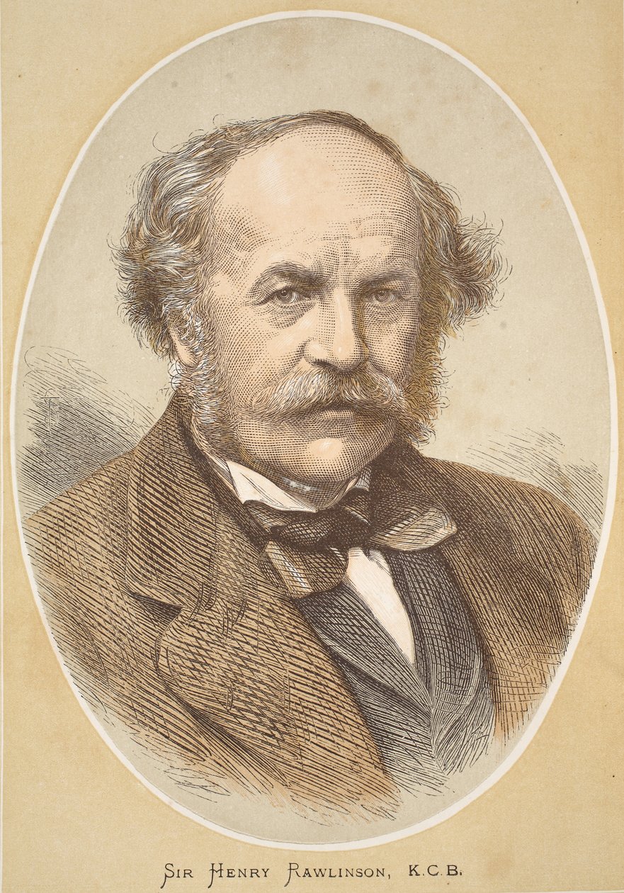 Sir Henry Rawlinson, illusztráció a David Livingstone élete és felfedezései képi kiadásából, J. Ewing Richie, pub. A. Fullarton & Co., 1876 alkotó: English School