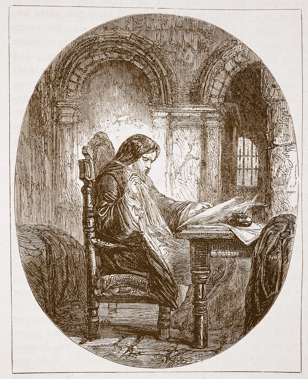 Sir John Eliot a börtönben alkotó: English School