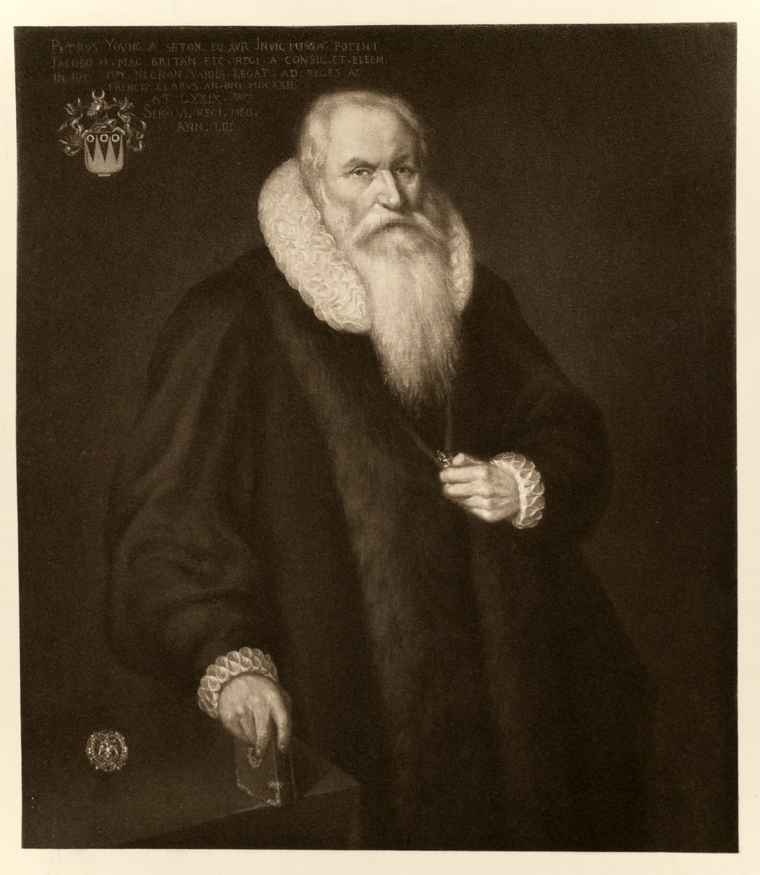 Sir Peter Young, az I. és VI. Jakabból, nyomtatta a Manzi Joyant & Co. Paris, 1904 alkotó: English School