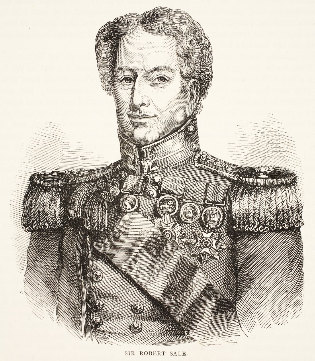 Sir Robert Sale, a Cassells Illustrated History of England illusztrációja alkotó: English School