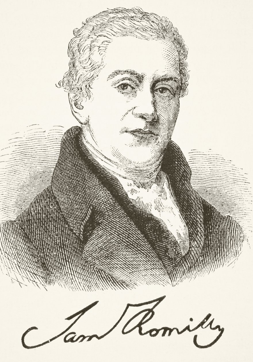 Sir Samuel Romilly, William Hickman Smith Aubrey (1858-1916) „Anglia nemzeti és hazai története” című művéből, London, 1890 körül. alkotó: English School