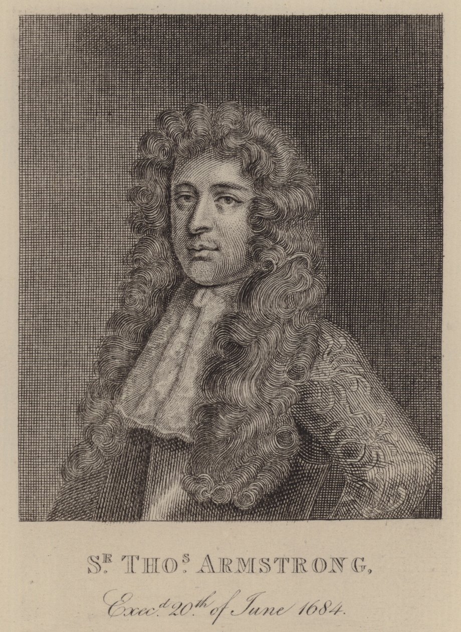 Sir Thomas Armstrong, angol katona és politikus (metszet) alkotó: English School