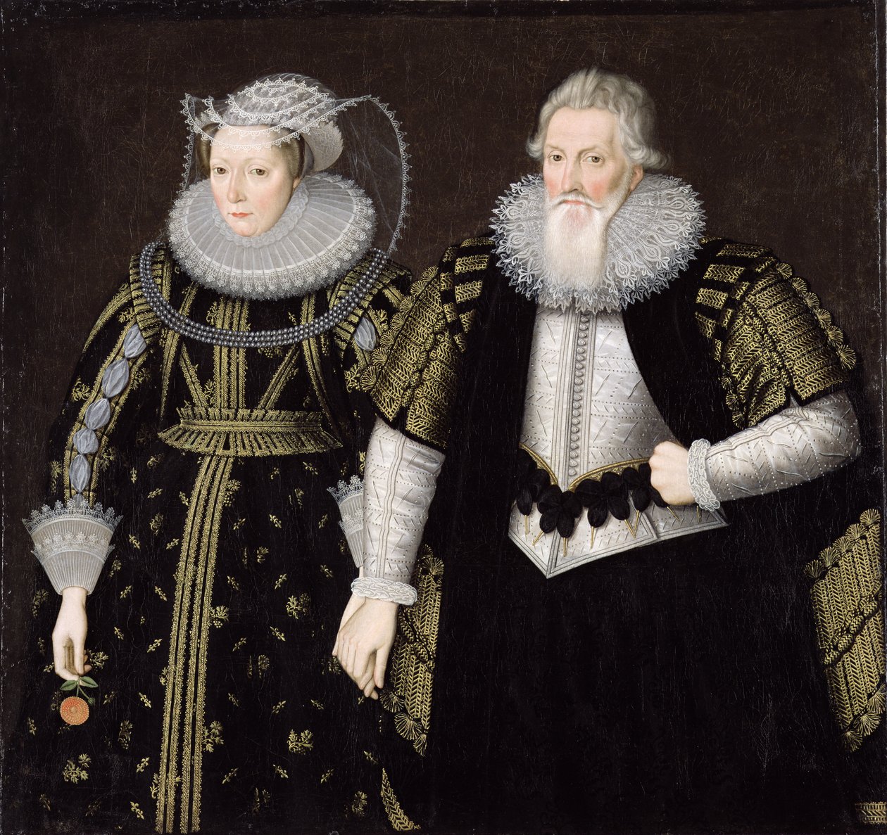 Sir Thomas Mansel (1556-1631) és Jane (Pole) Lady Mansel (olaj, vászon) alkotó: English School