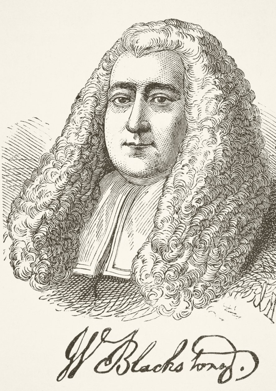 Sir William Blackstone, William Hickman Smith Aubrey (1858-1916) "The National and Domestic History of England" című művéből, London, 1890 körül. alkotó: English School