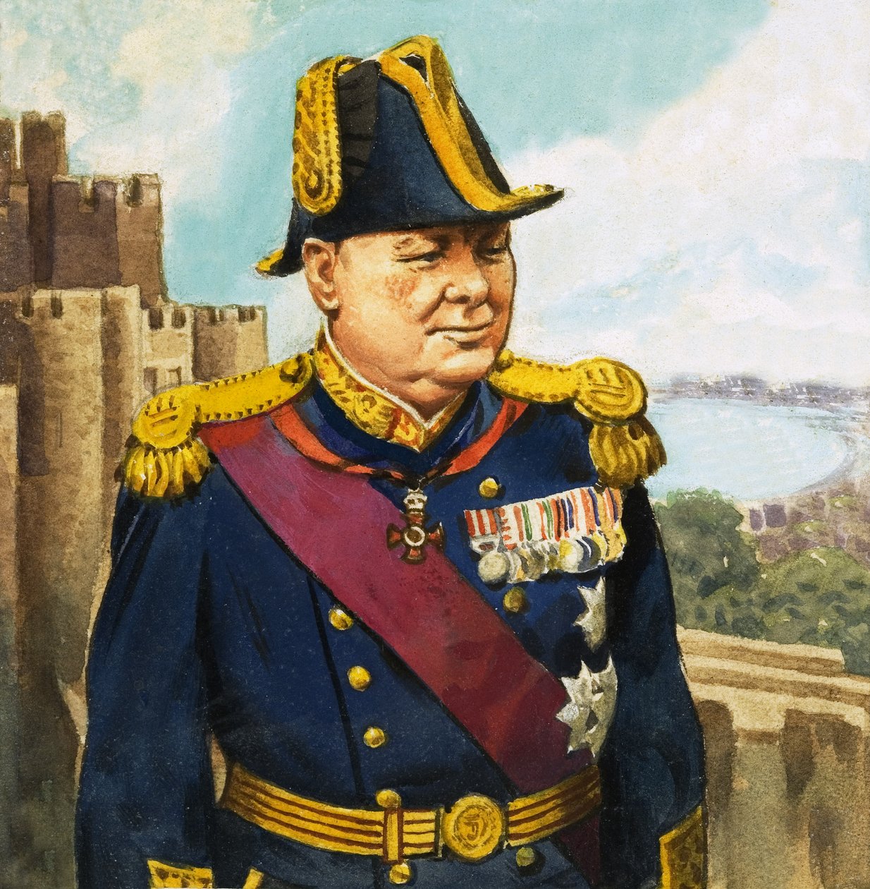 Sir Winston Churchill alkotó: English School