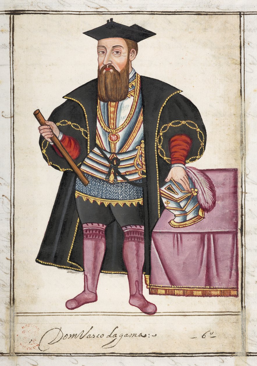 Sloane MS 197 f.18r Vasco da Gama, a 