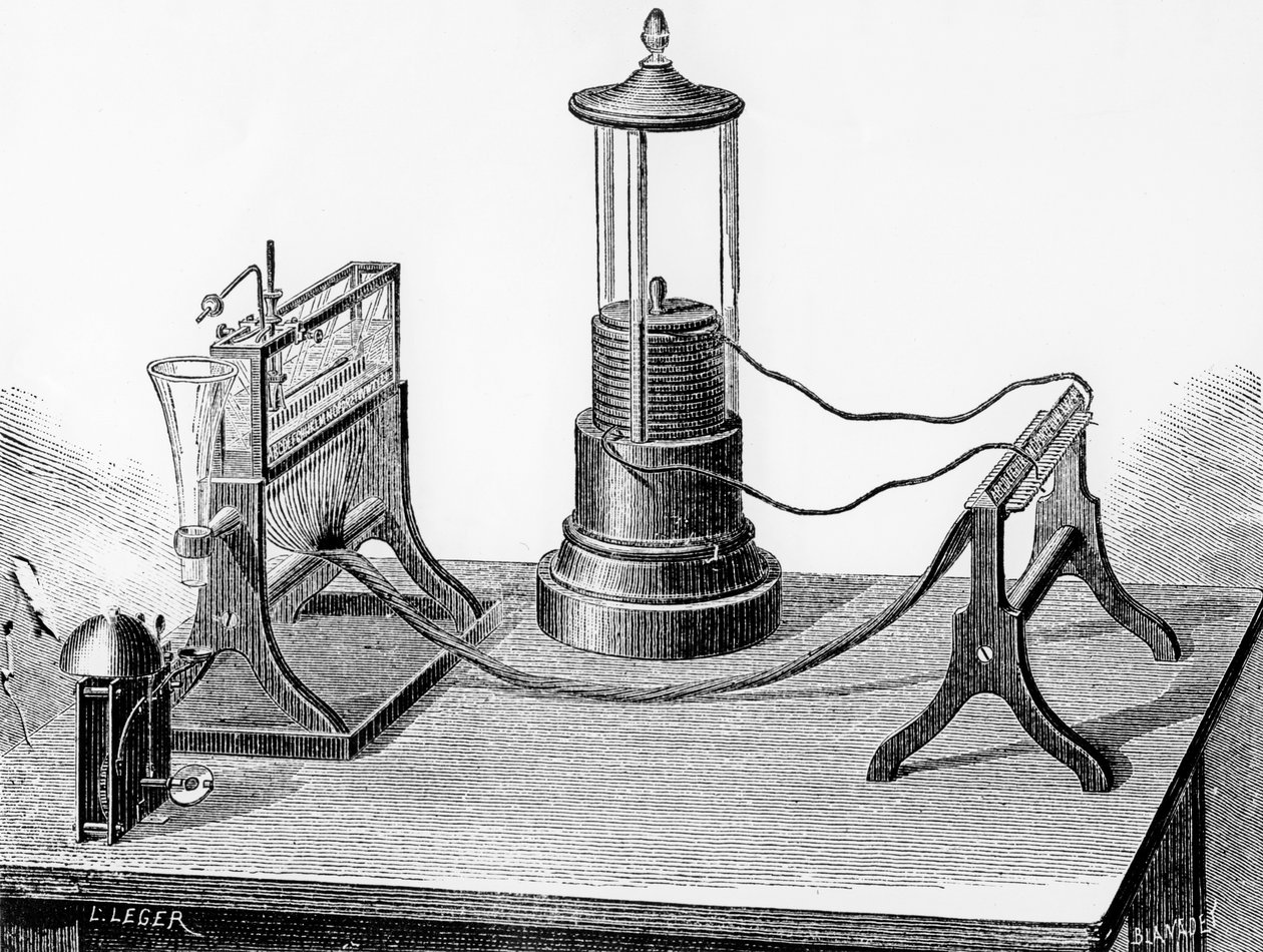 Soemmerings Perfected Telegraph, 1883 alkotó: English School