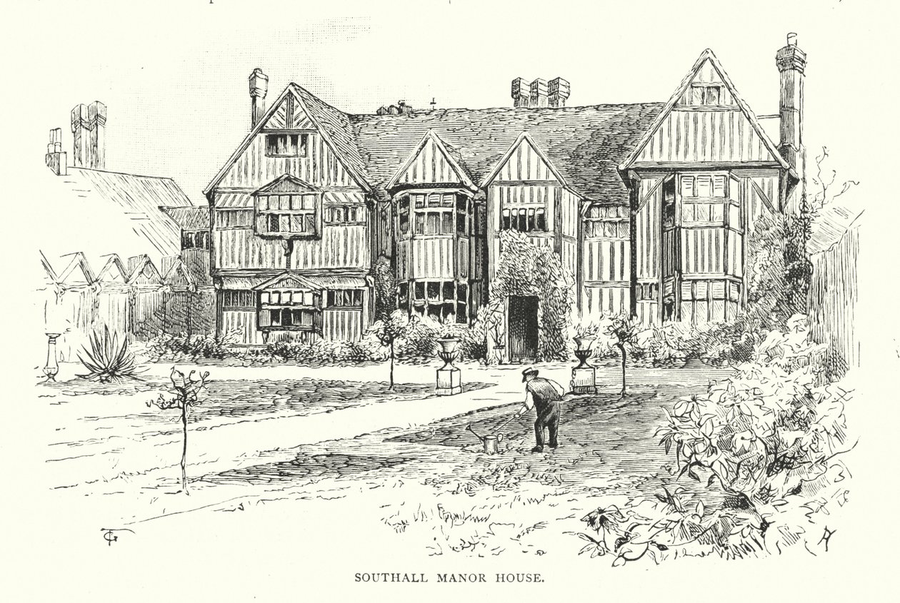 Southall Manor House (metszet) alkotó: English School