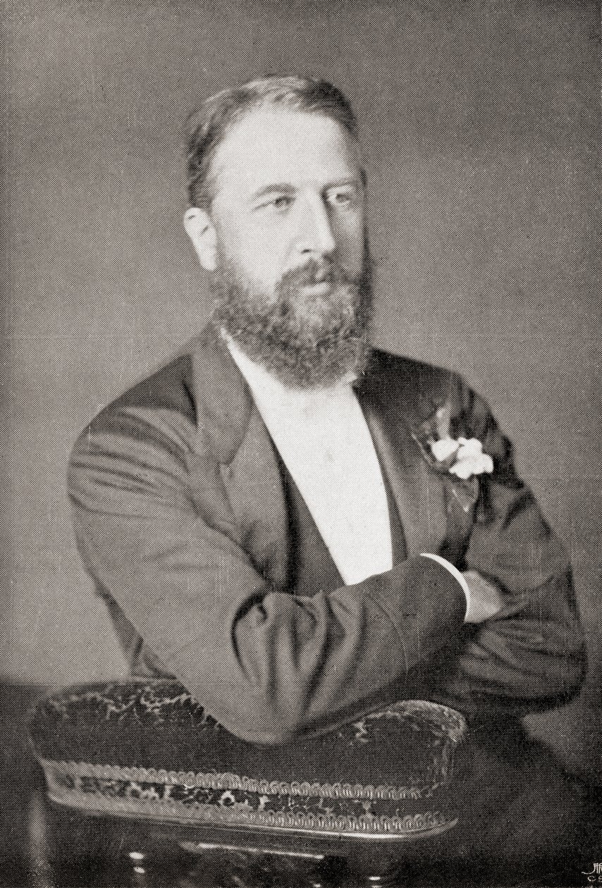 Spencer Compton Cavendish a „Gladstone: The Man and the Statesman” című művéből, David Williamsontól, 1898-ban (litho) alkotó: English School