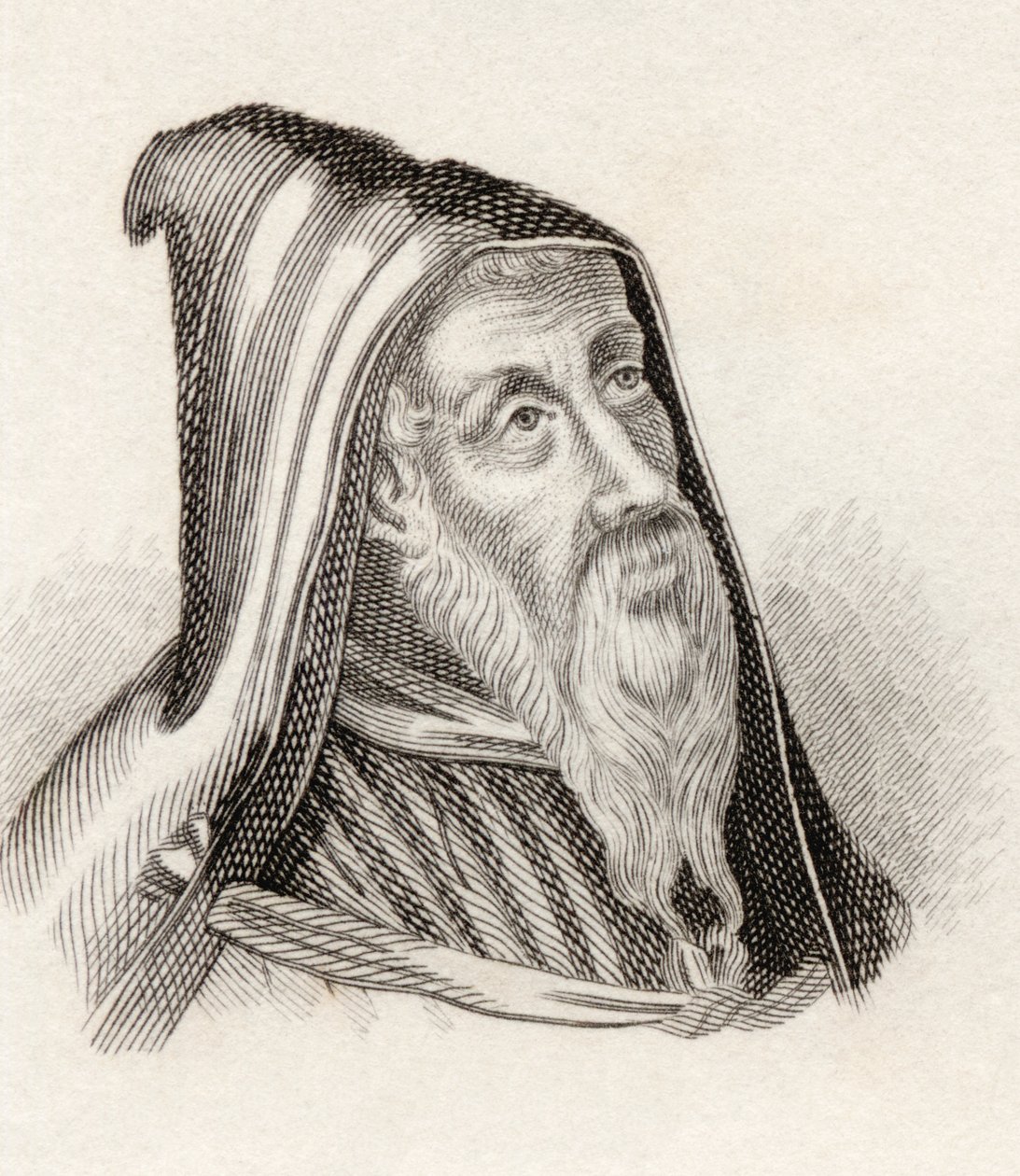 Hippói Szent Ágoston, a „Crabbes Historical Dictionary”-ből, 1825-ben (litho) alkotó: English School
