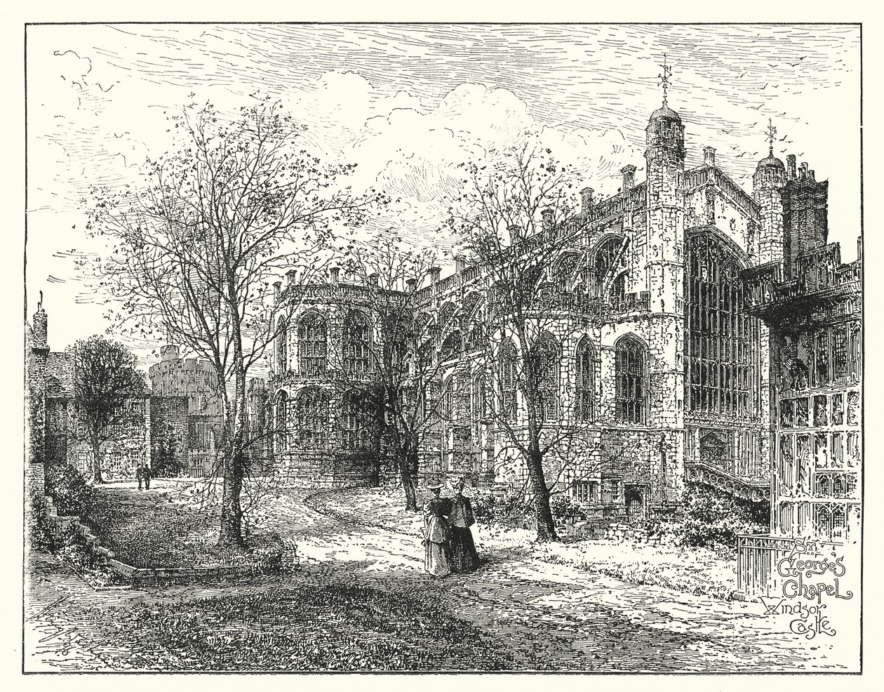 Szent György-kápolna, Windsor (metszet) alkotó: English School