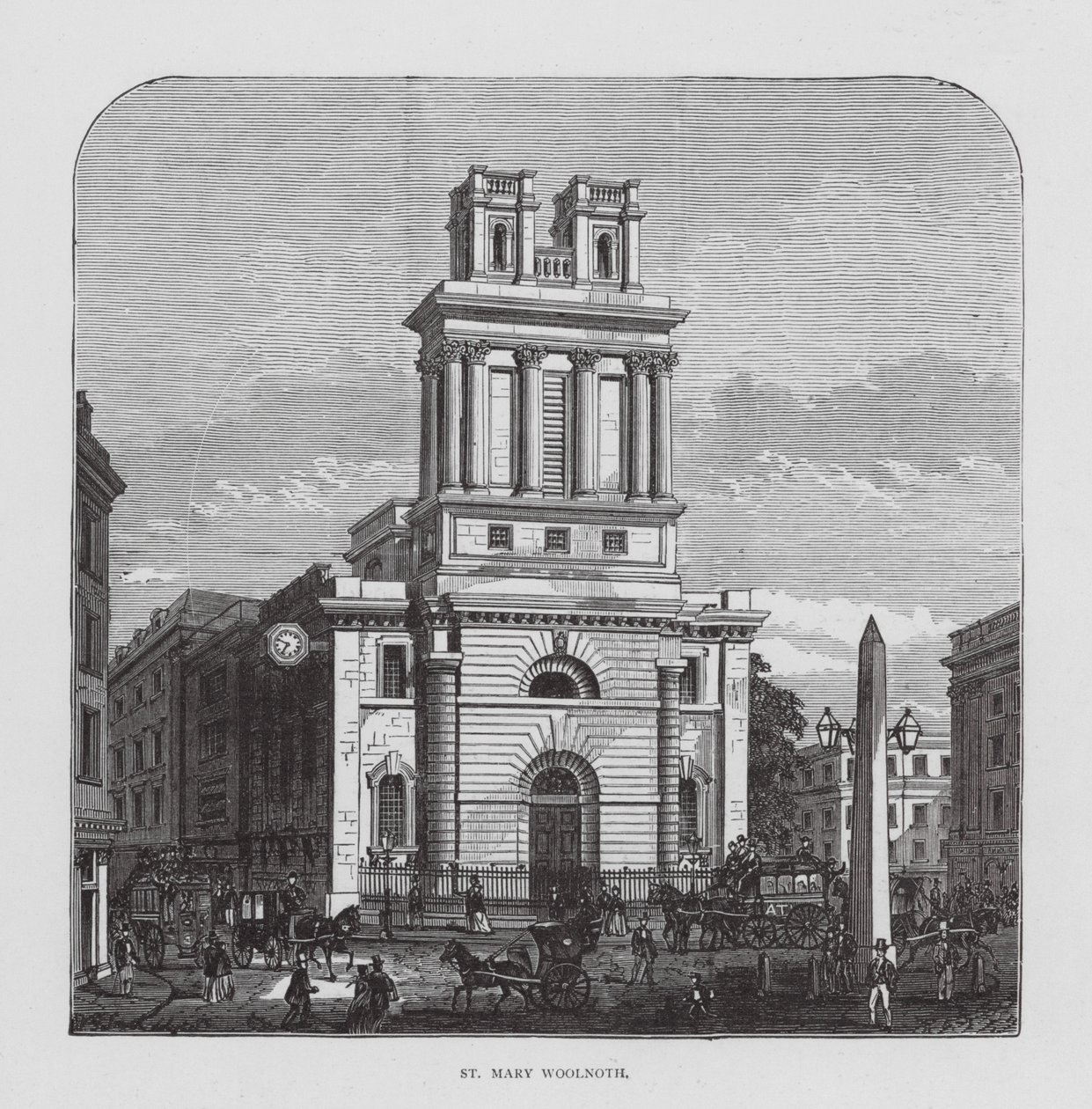 St Mary Woolnoth (litográfia) alkotó: English School