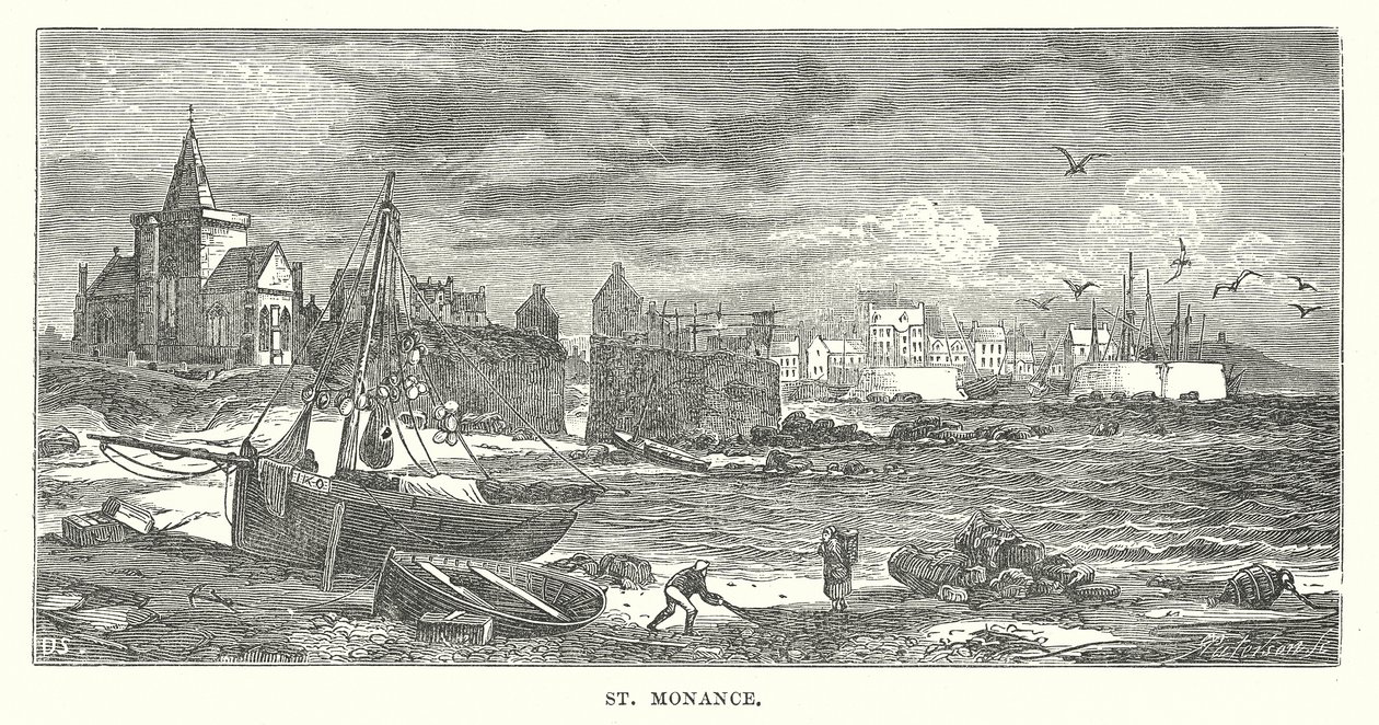 Szent Monance (metszet) alkotó: English School