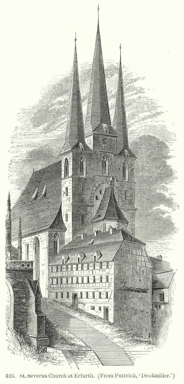 Erfurthi Szent Severus templom (metszet) alkotó: English School
