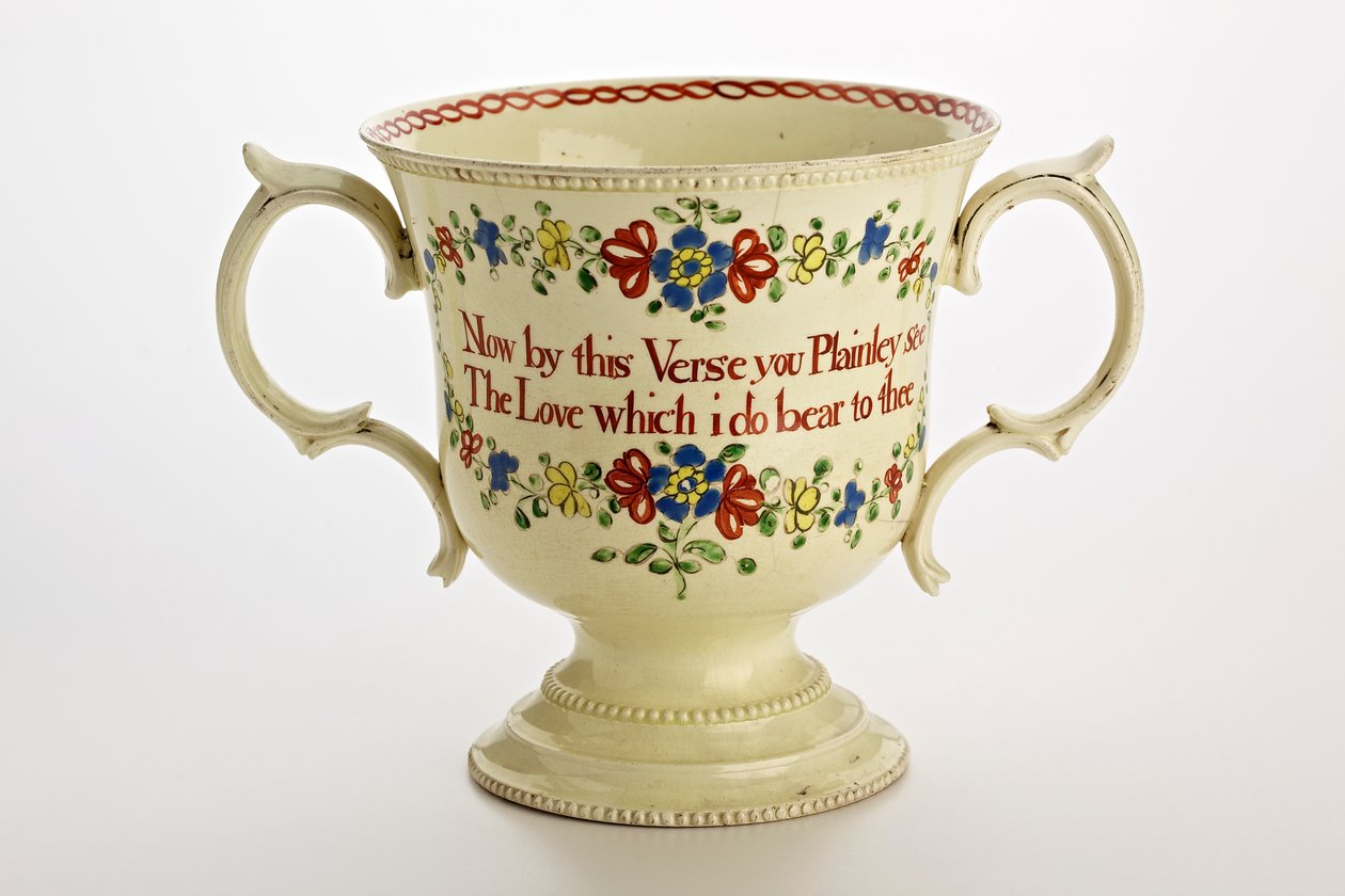 Staffordshire loving cup, 1774 (krémedény) alkotó: English School