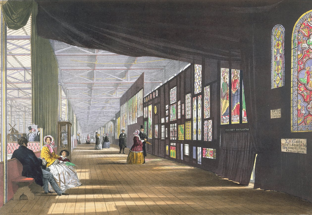 Ólomüveg Galéria, a Dickinsons Comprehensive Pictures of the Great Exhibition 1851-ből, 1854-ben megjelent alkotó: English School