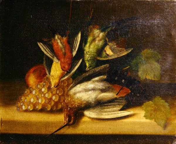 Madarak csendélete, 1840 körül (olaj, vászon) alkotó: English School