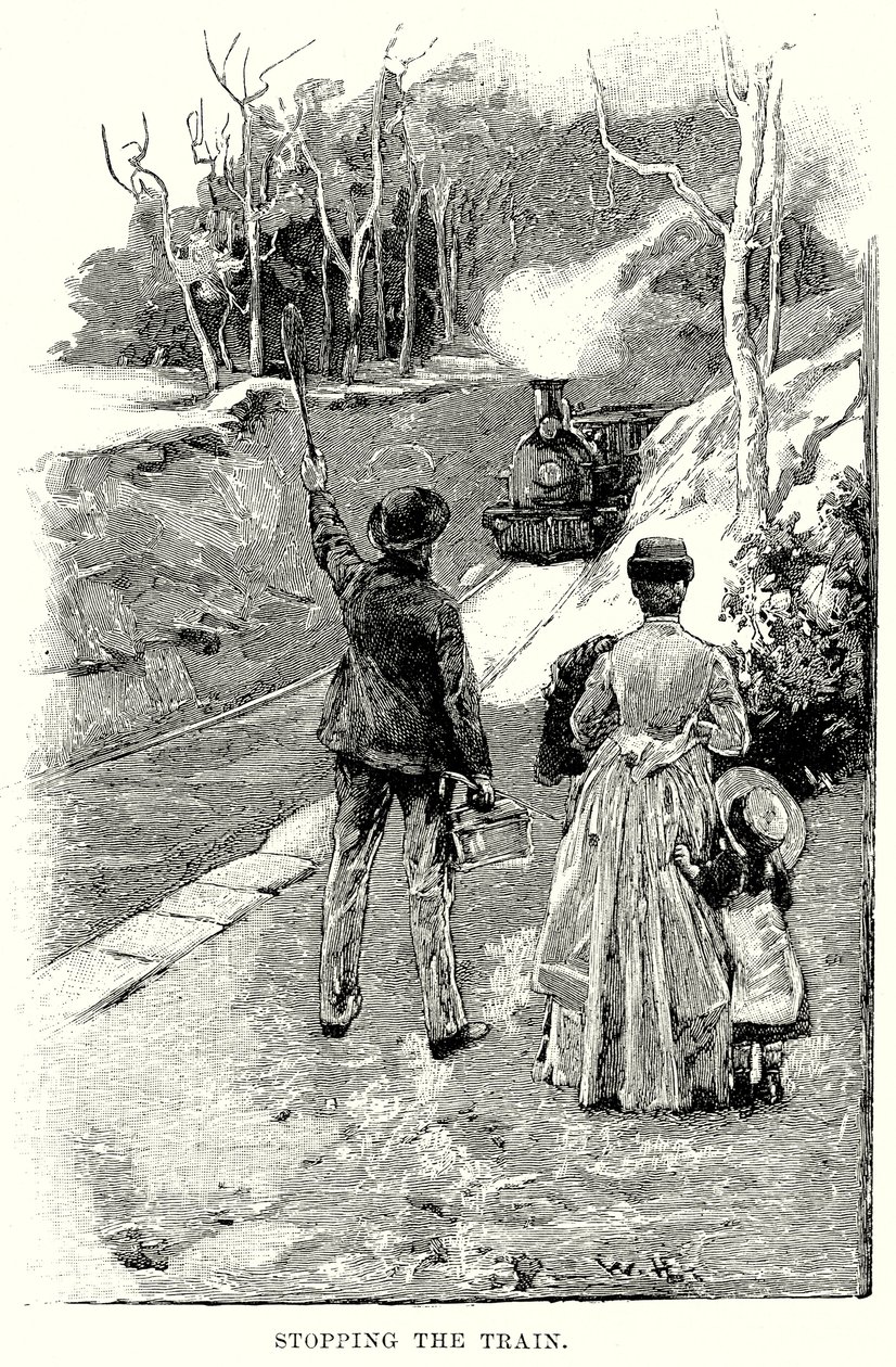 A vonat megállítása (metszet) alkotó: English School