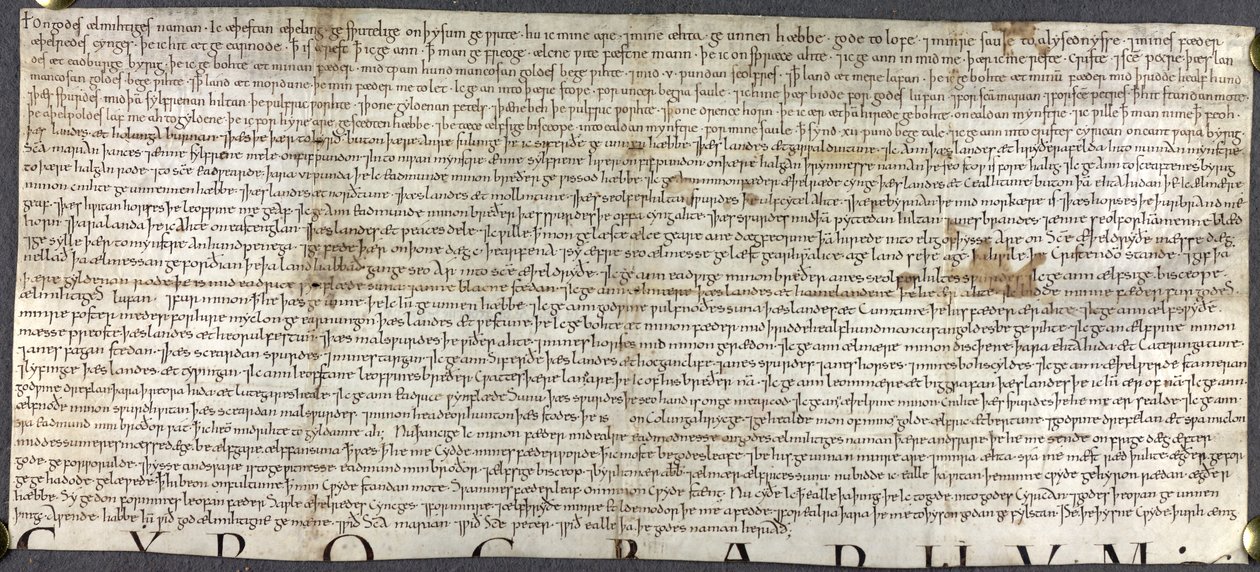 Stowe Charta 37, Ætheling Æthelstan végrendelete alkotó: English School