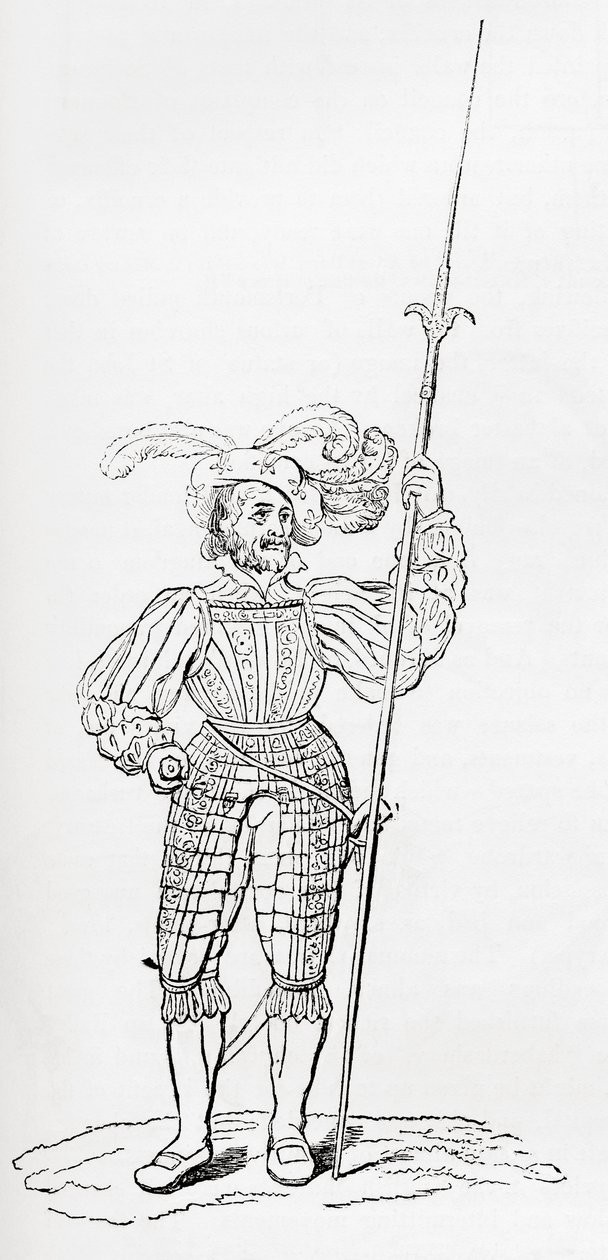 Bordázott és vésett páncélruha, a régi Angliából: A Pictorial Museum, pub. 1847 alkotó: English School