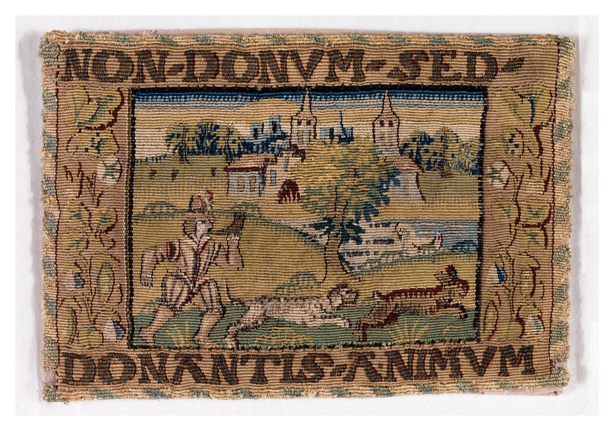 Vadászjelenetet ábrázoló kárpittábla, valószínűleg az angliai Sheldonban, 1600-25 körül (gyapjú) alkotó: English School