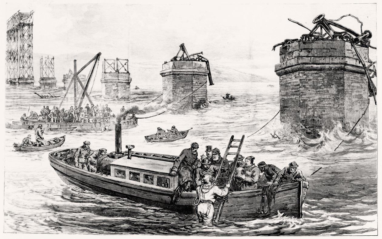 Tay Bridge katasztrófa: búvárkodás a vasúti roncsok felkutatására alkotó: English School